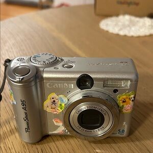Canon Powershot A95 5.0 MP 3x Digital Camera- Silver